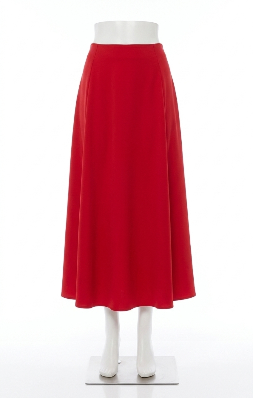 NEW Z SUPPLY women's northpointe satin midi skirt in festive red